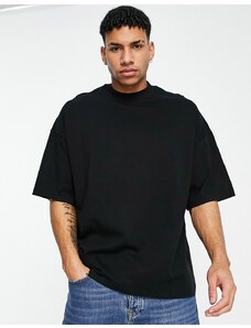 Topman - T-shirt super oversize nera-Nero