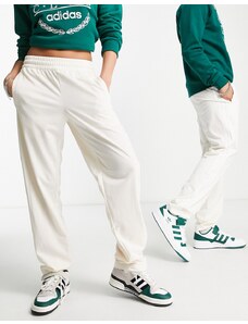 adidas Originals - Sports Resort - Pantaloni sportivi a fondo ampio bianco sporco con tre strisce