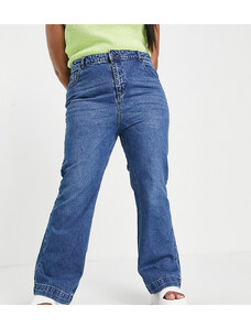 Yours - Jeans a fondo ampio blu