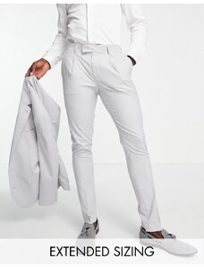 Noak - Camden - Pantaloni da abito premium skinny grigio chiaro stretch