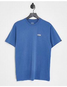 Vans - Left Chest - T-shirt blu con logo-Blu navy