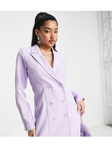 Saint Genies - Vestito blazer lilla con zip sulla manica-Viola
