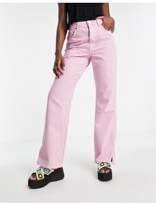 River Island - Jeans dritti rosa chiaro stile anni '90