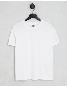 Pieces - T-shirt bianca in cotone-Bianco