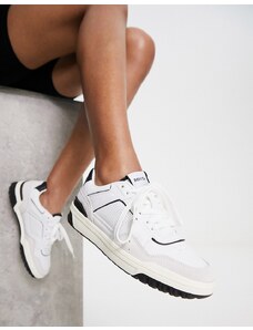 Mango - Sneakers rétro bianche con suola spessa-Bianco