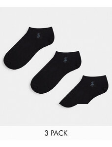 Polo Ralph Lauren - Confezione da 3 paia di calzini sportivi neri-Nero