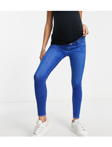 River Island Maternity - Molly - Jeans skinny modellanti a vita medio alta, colore blu