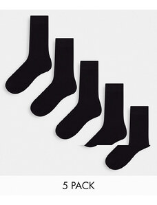 Jack & Jones - Confezione da 5 calzini neri-Nero