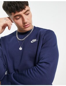 Nike Club - Felpa girocollo blu navy