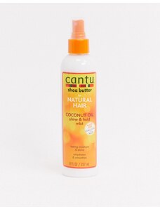 Cantu - Spray lucidante e fissante al burro di karité e all'olio di cocco per capelli naturali da 237 ml-Nessun colore