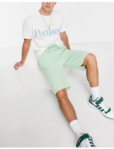 Lee - Pantaloncini in cotone e lino comodi verde chiaro con coulisse