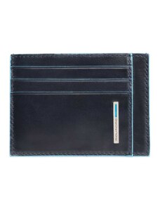 PIQUADRO Porta carte di credito in pelle Blue Square
