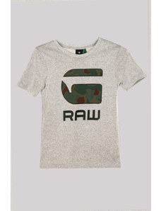 G-STAR RAW KIDS T-Shirt Grigia con Logo
