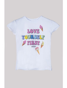 GAUDI' KIDS T-Shirt Bianca Love Yourself First