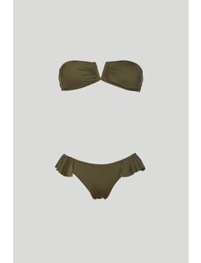 SECRETS LOVE Bikini Capri Verde con Top a Fascia