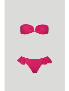 SECRETS LOVE Bikini Capri Fuxia con Top a Fascia