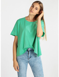 Wendy Trendy T-shirt Donna In Cotone Manica Corta Verde Taglia Unica