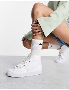 Nike - Blazer Mid '77 Next - Sneakers bianche e verde tenue-Bianco