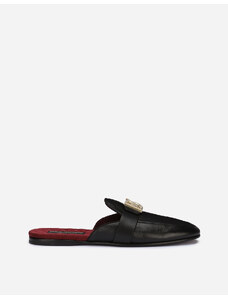 Dolce & Gabbana Uomo Scarpe Pantofole Sandali e Slide Pantofola bramante in pelle di vitello nappata male 39 