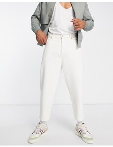 Pull&Bear - Jeans a palloncino bianchi-Bianco