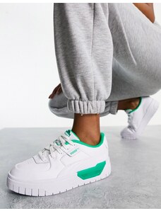 PUMA - Cali Dream - Sneakers bianche e verde acido - In esclusiva per ASOS-Bianco