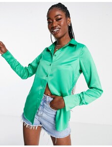Style Cheat - Camicia oversize verde acceso in coordinato