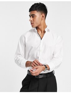 Selected Homme - Camicia slim elegante bianca facile da stirare-Bianco