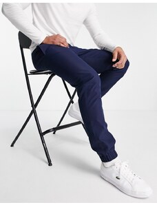 Topman - Pantaloni skinny con vita elasticizzata, colore blu navy