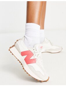 New Balance - 327 - Sneakers bianco sporco e rosa