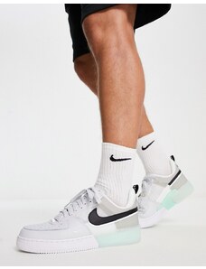 Nike Air Force - 1 React - Sneakers grigie/menta-Grigio