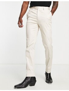 Devils Advocate - Pantaloni slim da abito da cerimonia color crema-Bianco