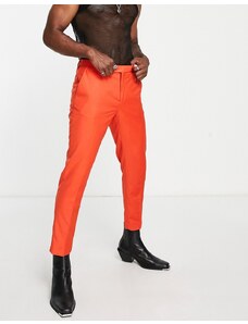 Devils Advocate Devil's Advocate - Pantaloni da abito super skinny alla caviglia arancione bruciato