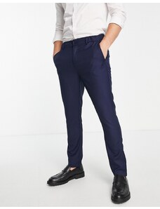 Gianni Feraud - Pantaloni eleganti blu navy con vita elasticizzata e taglio alla caviglia