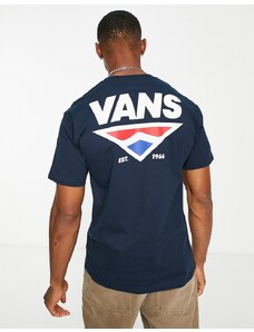 Vans - Shaper Type - T-shirt blu navy con logo sul retro