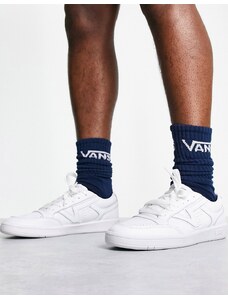 Vans - Lowland - Sneakers bianche in pelle-Bianco