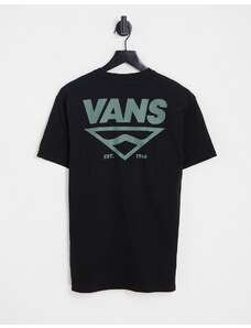 Vans - Shaper Type - T-shirt nera con logo sul retro-Nero