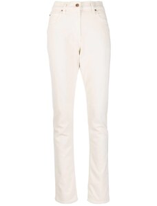 Farfetch Abbigliamento Pantaloni e jeans Jeans Jeans straight Jeans dritti a vita media Toni neutri 