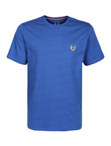 Gian Marco Venturi T-shirt Manica Corta Uomo In Cotone Blu Taglia Xl