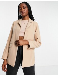 New Look - Blazer da abito extra largo color pietra-Rosa