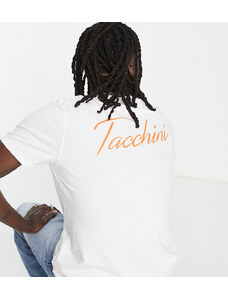 Sergio Tacchini - T-shirt bianca con stampa del logo sul retro - In esclusiva per ASOS-Bianco
