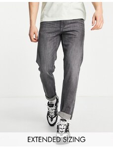 ASOS DESIGN - Jeans stretch affusolati in denim con cimosa lavaggio nero