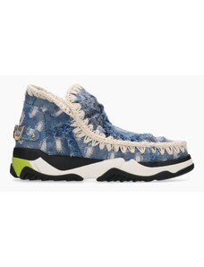 Mou Sneakers Trainer Denim Patchwork