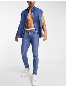 Levi's - Jeans skinny affusolati lavaggio blu medio