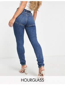 ASOS DESIGN - Jeans skinny modellanti elasticizzati blu scuro