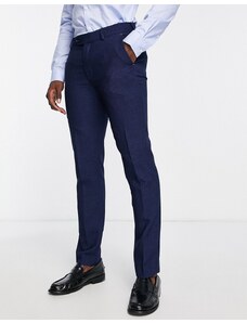 Harry Brown - Pantaloni da abito blu mélange