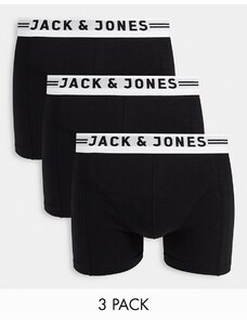 Jack & Jones - Confezione da 3 boxer aderenti neri-Nero