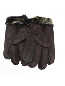 Leather Trend Gloves - Guanti Donna Testa di Moro in vero montone Shearling