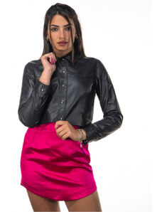 Leather Trend Camilla - Giacca Donna Nera in vera pelle