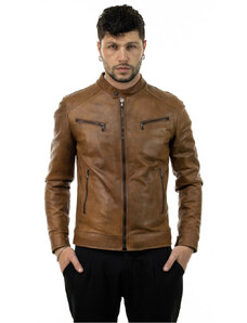 Leather Trend U06 - Giacca Uomo Cuoio in vera pelle