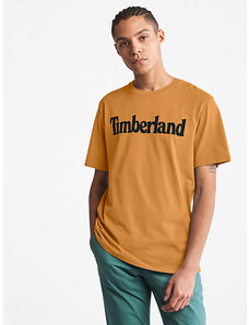 Timberland T-shirt Manica Corta Uomo In Cotone Biologico Marrone Taglia L